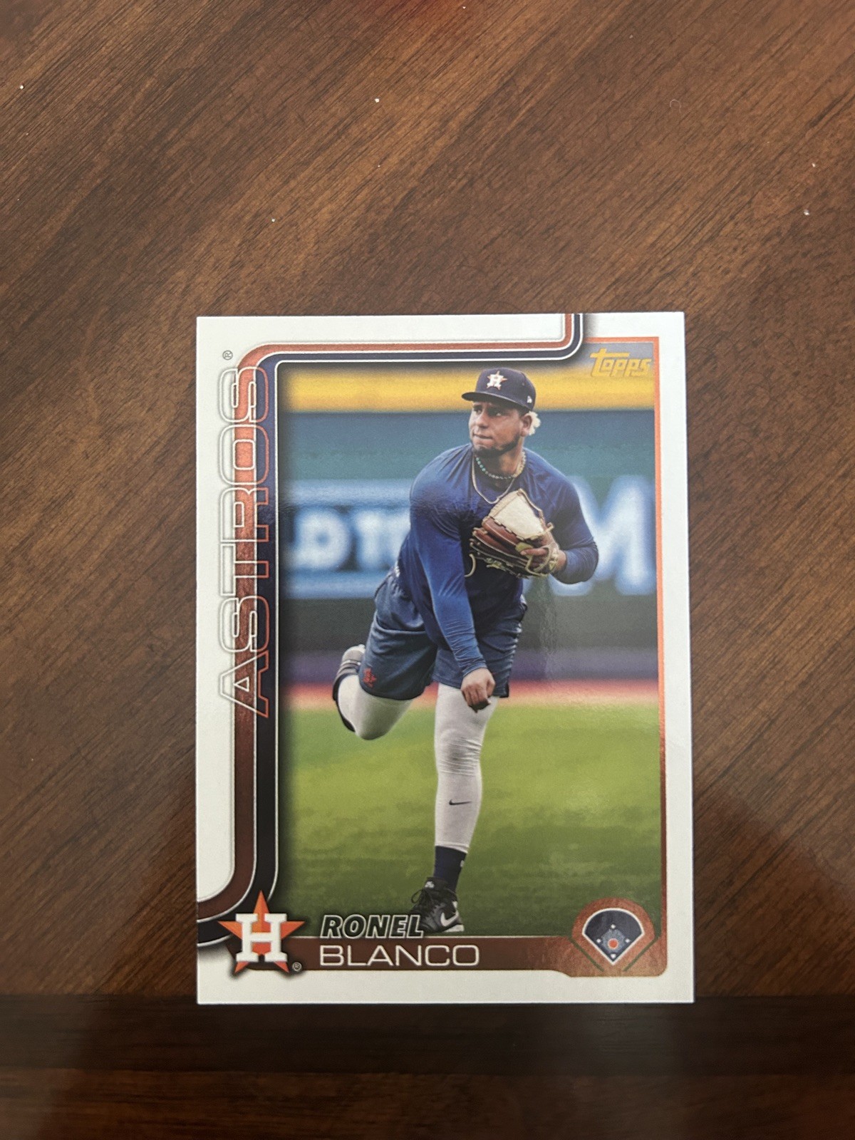 2025 Topps Series 1 - Ronel Blanco #341 Golden Mirror Image Variation