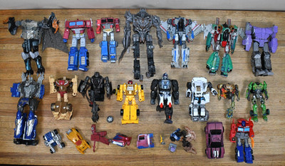 AS IS LOT of 2000's to Present Transformers Figures For Parts or Repair