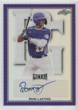2020 Leaf Perfect Game All-American Classic Purple 8/25 Rene Lastres Auto nd3