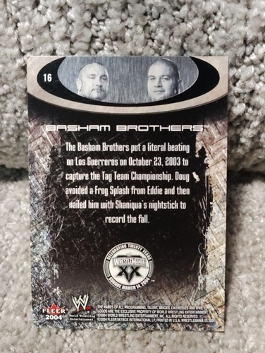 2003 Fleer WWE Wreslte Mania XX Basham Brothers #16 - Picture 2 of 2