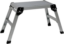 NEW! 150kg Folding Aluminium Work Platform Step Up Bench Ladder