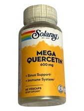 Solaray Mega Quercetin - 600mg - 60 Veggie Capsules - Ex: 2/27
