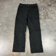 Calvin Klein Jeans Womens 10 Black Straight Leg Vintage Preowned