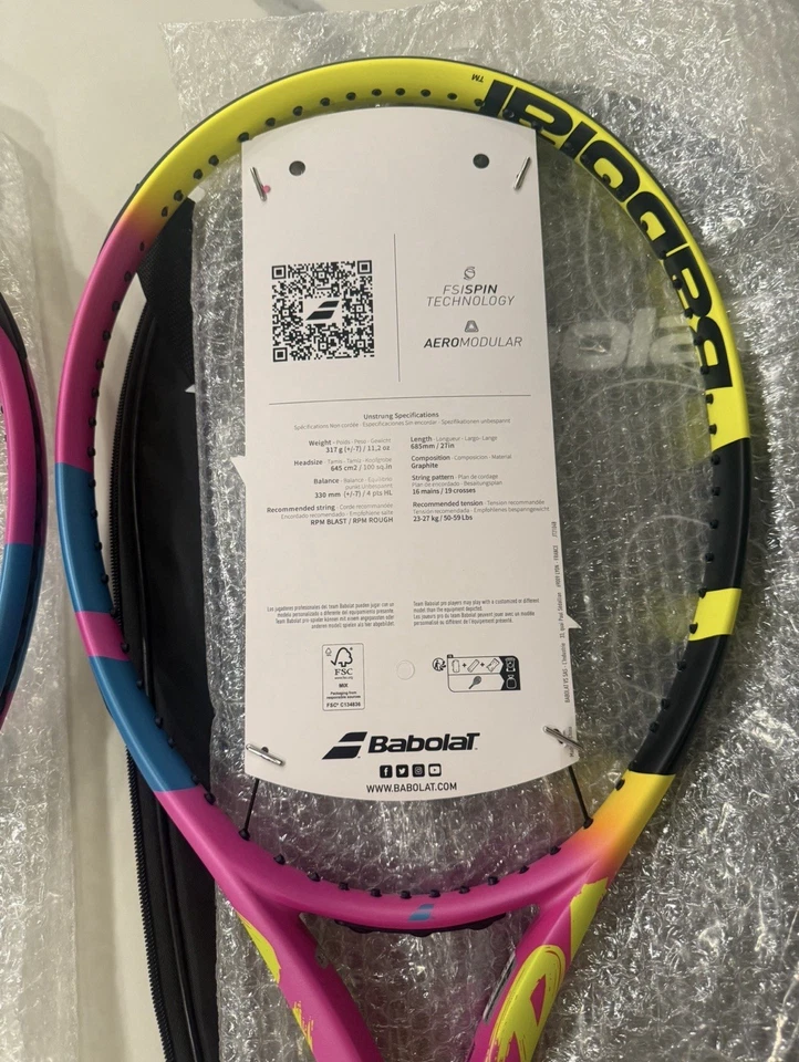 Raqueta de tenis Babolat Pure Aero Rafa Origin 2023 talla 4 3/8, sin cuerdas 317 g Foto 3 de 3