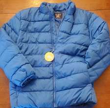 The Children's Place Boys Blue Puffer Jacket Water Resistant XXL/7P/16 Full Zip