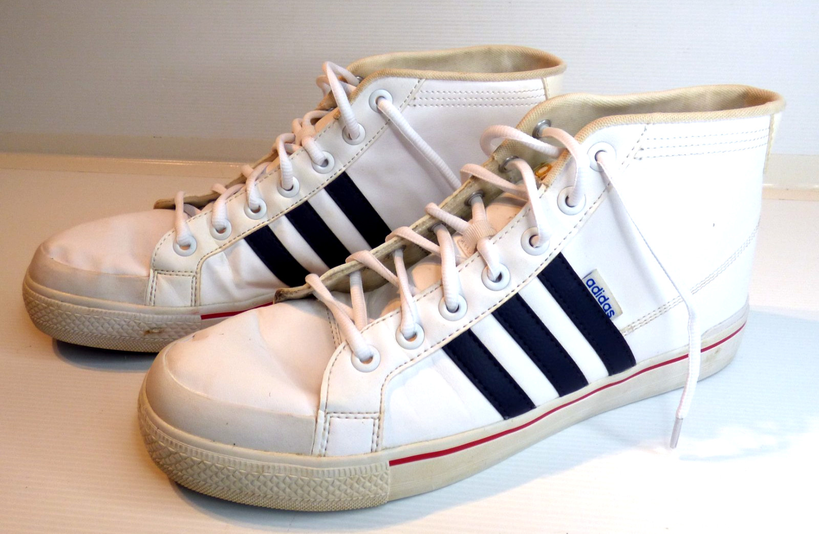 Adidas Neo boots 2015 F98794 white blue sole US12 UK11.5