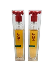 Hot by United Colors of Benetton 3.3oz EDT Women's NEW IN BOX *2PC PACK*