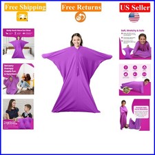 Sensory Sack Body Sock for Kids, Stretchy Compression Suit, Green, 6-9