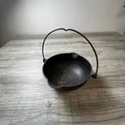 Griswold Patty Bowl Cast Iron Vintage Black Erie PA 821 Large Logo Bail Handle