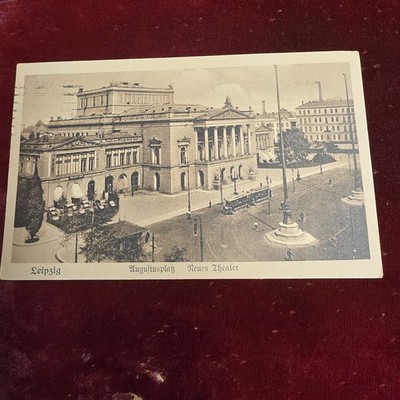 Alte Ansichtskarte Leipzig Augustusplatz Neues Theater  [NA13A]