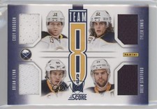 2013 Score Team 8s Jerseys Cody Hodgson Drew Stafford Jhonas Enroth #T8-SAB 2d8