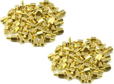 M2.5 X 5Mm  4Mm Male to Female Thread Brass Hexagon Hex Standoff Spacer Pillars