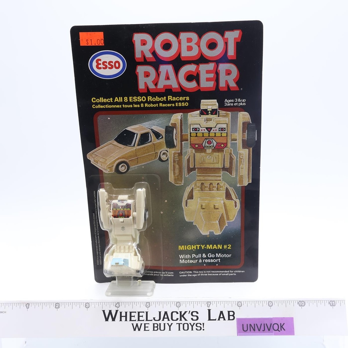 Mighty Man Gobot KO Robot Racer 1980s Esso Action Figure NEW