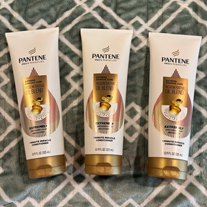 (3) Pantene Pro-V Miracles Regenerative Oil Blend 1 Minute Conditioner 10.9 oz