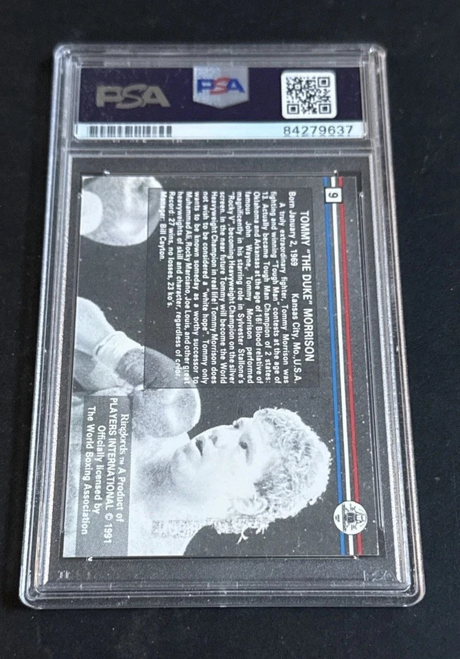 1991 Ringlords Tommy Morrison Rocky Signed The Duke Auto Psa Coa Mint Rc /150 - Image 3 of 4