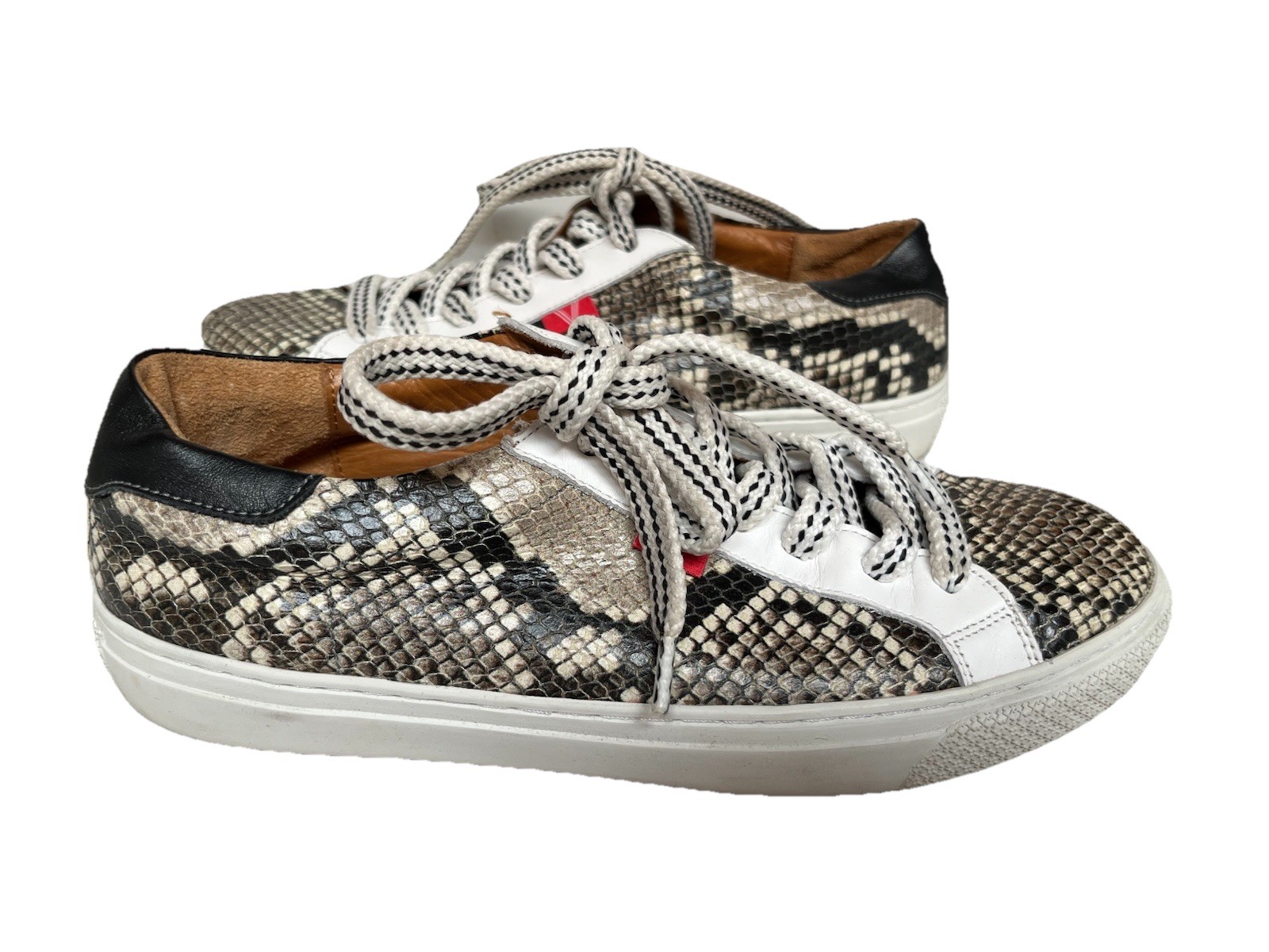 Veronica Beard Sami Python Print Sneakers Size EU… - image 6