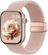 Braided Stretchy Strap Compatible with Apple Watch Series 7 38mm 40mm 41mm