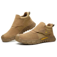 Mens Waterproof Safety Shoes Steel Toe Work Boots Indestructible Non-sparking