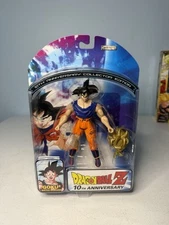 Dragon Ball Z Goku Battle Damaged 10th Anniversary Jakks DBZ Action Figure 2005