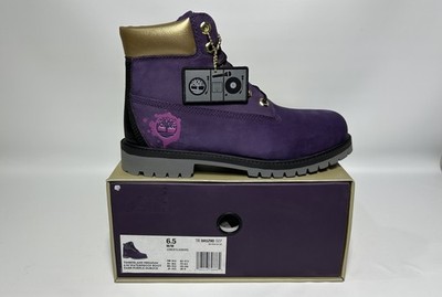 [IMPORT-FREE] Timberland Premium 6'' Hip Hop Royalty Junior Size 6.5 Purple Boot