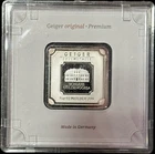 Geiger Edelmetalie 1 Oz. Silver Square .999 Silver  Encapsulated With  Assay