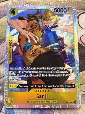 Sanji ST29-004 SR Stard Deck (EGGHEAD) ONE PIECE Card Game English
