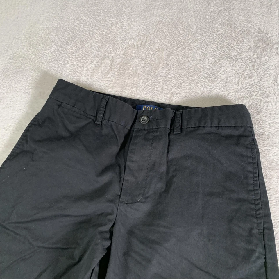 Pantalones Polo Ralph Lauren Jóvenes Niños 14 Negro Chino Pierna Recta Algodón Informal Foto 2 de 4