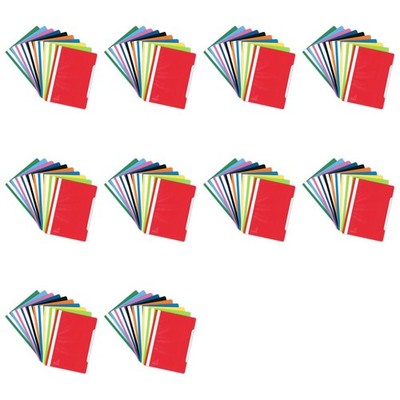 Kangaro Schnellhefter A4 PP 100 Stück 10x 10er Pack Farbsortiert Büro Schule