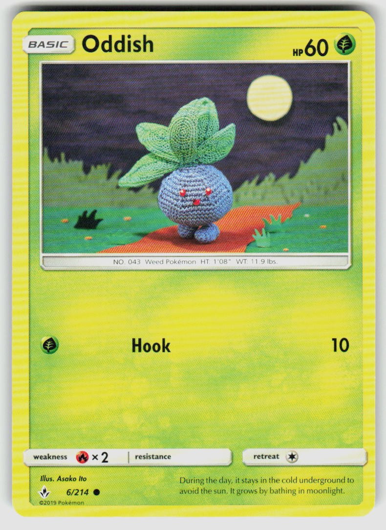 ODDISH 6/214 UNBROKEN BONDS COMMON POKEMON ASAKO ITO