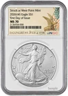 2026(W) Stuck at West Point Mint American Silver Eagle FDI NGC MS70