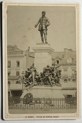 Leandre Chanzy FRANCE Le Mans Statue du Général Chanzy c1890 Photo Vintage Albumine | eBay