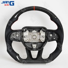 Real Carbon Fiber Steering Wheel For Dodge Challenger Charger Durango 2015-2025