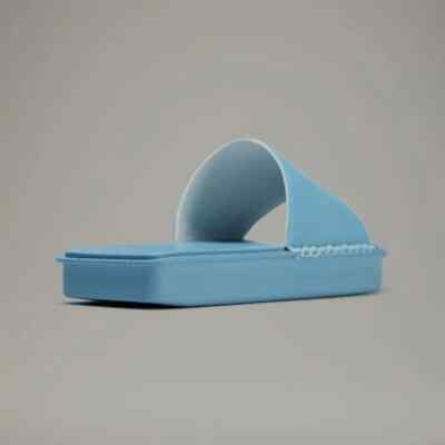 Adidas Y-3 Yohji Yamamoto Blue Cyan Water Slides Men display picture 2
