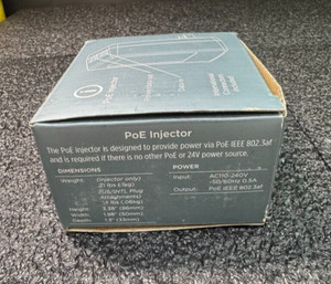 iPort 70719 PoE Injector IEEE 802.3af Power‑Over‑Ethernet Injector -Open Box