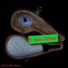 AGovem Handcarved 9mm Cat Paw Meerschaum Smoking Pipe, Tobacco Pfeife AGM1232