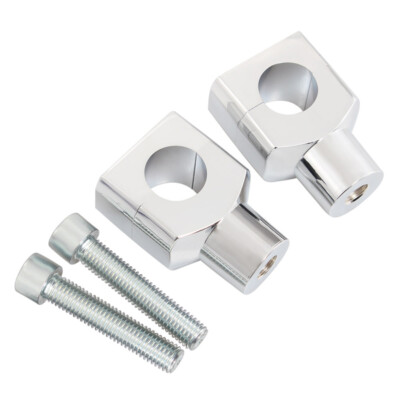 Aluminum Handlebar Riser Clamp Set for Motorcycles Fat Bar Kit Mount Adapters