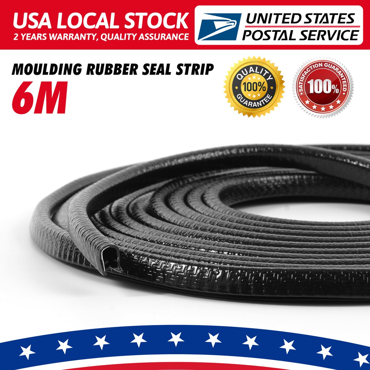 6m Trim Strip Edge Lock Guard Moulding Rubber Seal Protector For