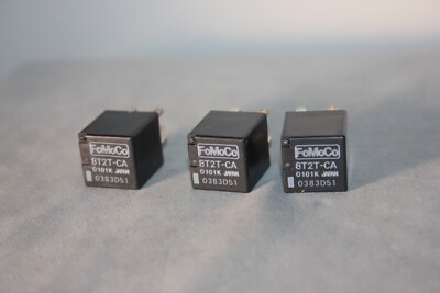 Lot set pack of 3 Ford FoMoCo 8T2T-CA 4pin mini micro relays | eBay