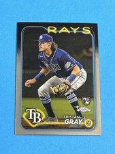 2024 Topps Chrome Tristan Gray Rookie #8 Tampa Bay Rays RC (Q)