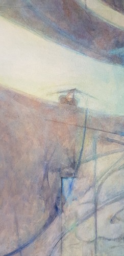 Abstract Watercolour Gouache Painting By Sarah Holliday Framed and Signed - Picture 7 of 9