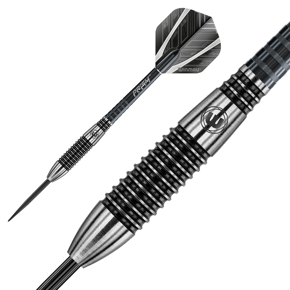 Set Freccette WINMAU Outrage In Ottone 21g, Punta In Acciaio, Con Aste Prism Force E Voli Prism Alpha, Nere