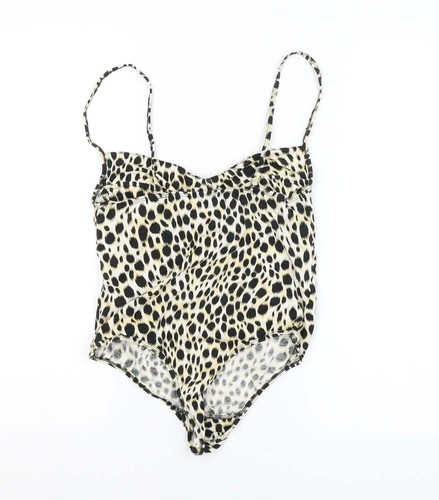 Motel Womens AnimalCotton Blend Unitard One-Piece Size S - Picture 2 of 12