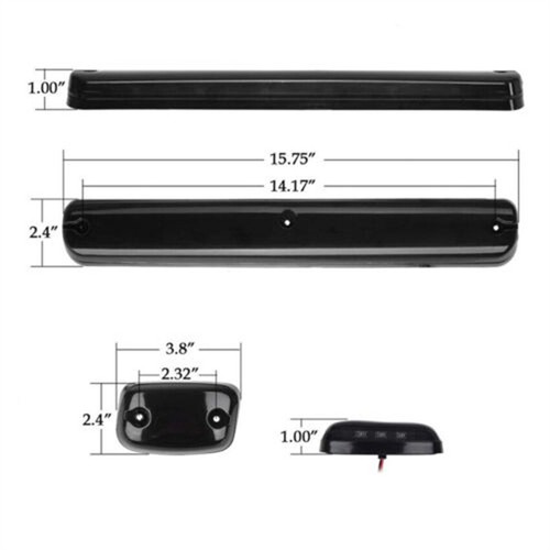 LED Lights Cab Roof SUV Truck For 07-13 Chevy Silverado GMC Sierra Smoked Lens - Picture 3 of 9