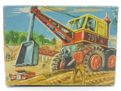 Jouet Ancien Wamoo 1955 - Pelleteuse FJ France - Boîte D'Origine Réf 291