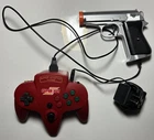 Vintage Power Player Super Joyystick TV Game Red With Gun Adapter