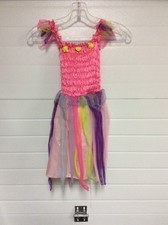 Gypsy Child Fantasy Play Costume Halloween Rainbow Dress Preowned