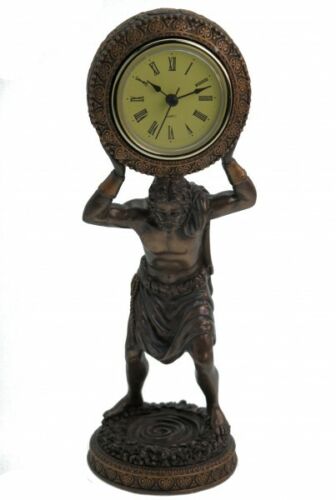 Figur des Atlas als Uhr Standuhr Titan Griechenland - Bild 1 von 2