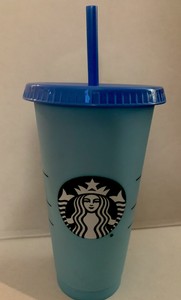 starbucks blue cold cup