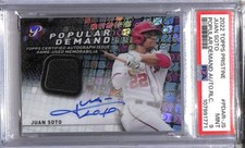 2022 Topps Pristine Popular Demand #PDAR-JS Juan Soto PSA 9 MINT MEM Auto Nation