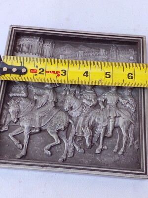7 x7 VINTAGE MARCUS DESIGN MADE IN ENGLAND MEDIEVAL KNIGHT WALL